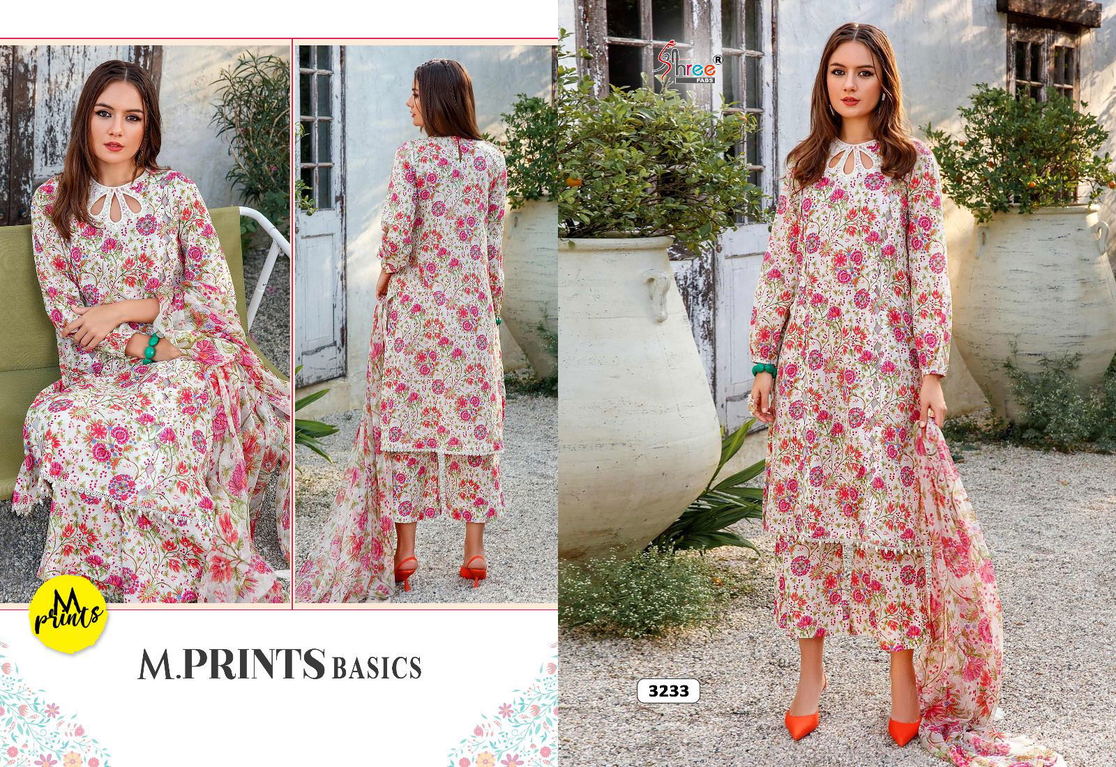 Shree M Print Basics Cotton Pakistani Salwar Suits Catalog
